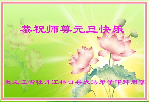 Image for article Falun Dafa Practitioners from Heilongjiang Province Respectfully Wish Master Li Hongzhi a Happy New Year (19 Greetings)