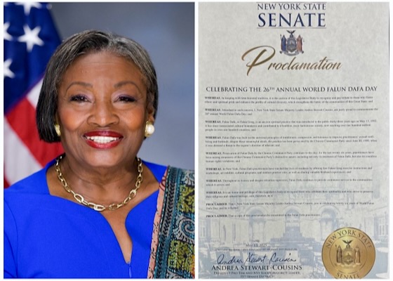 Image for article New York, USA: State Senators Honor Falun Dafa Day