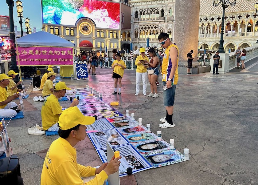 Image for article Las Vegas, USA: Activities Call for an End to the 26-Year Persecution of Falun Gong