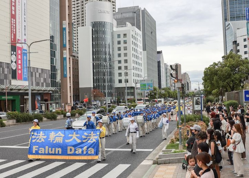 Image for article Japan: Dignitaries Express Support for Marches in Kobe and Osaka Raising Awareness of the Persecution in China