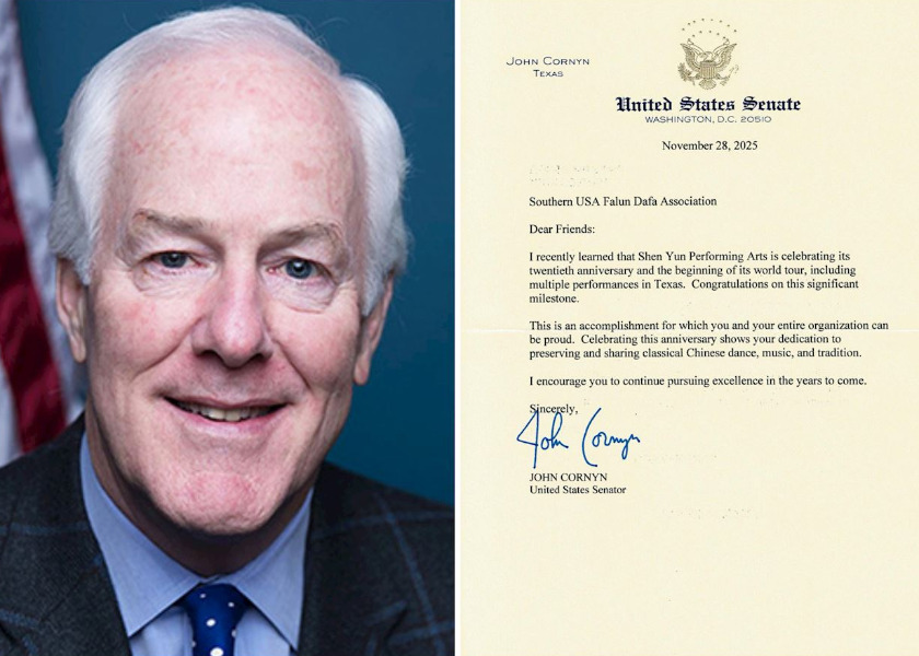Image for article U.S. Senator Congratulates Shen Yun Performing Arts on Its 20th Anniversary