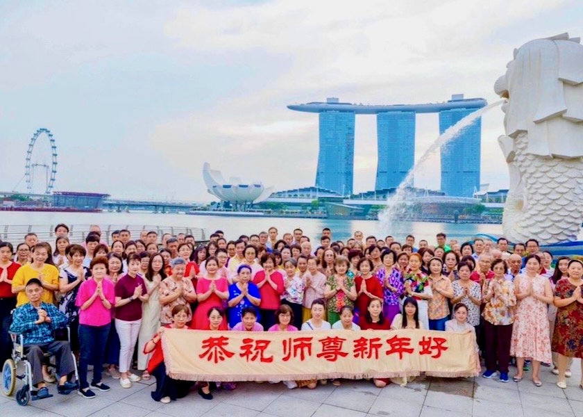 Image for article Falun Dafa Practitioners in Singapore Send Lunar New Year Greetings to Master