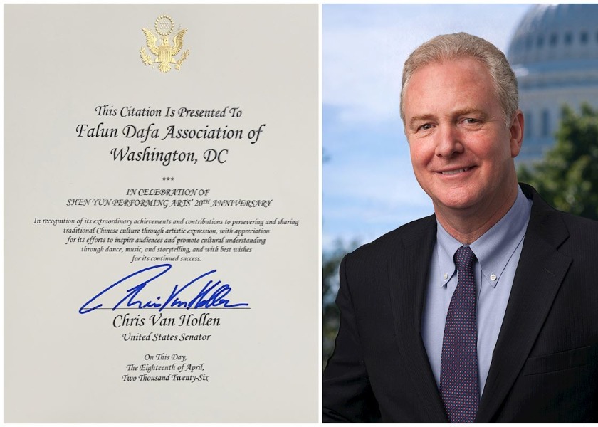 Image for article US Senator Issues Proclamation Celebrating Shen Yun Performing Arts' 20th Anniversary