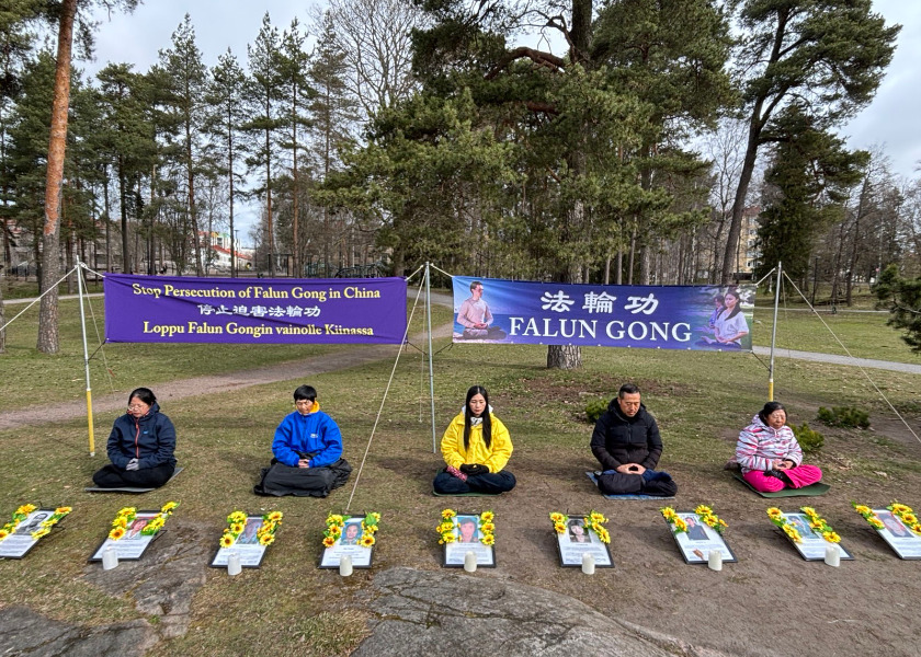 Image for article Finland: Raising Awareness About the Persecution in China on 27th Anniversary of April 25 Appeal
