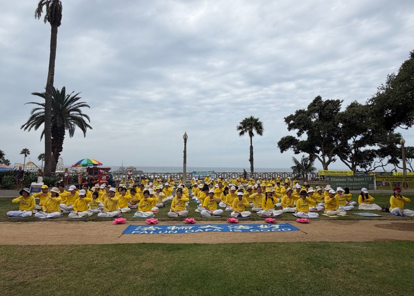 Image for article Rally in Los Angeles to Protest the Persecution Wins Support from Tourists
